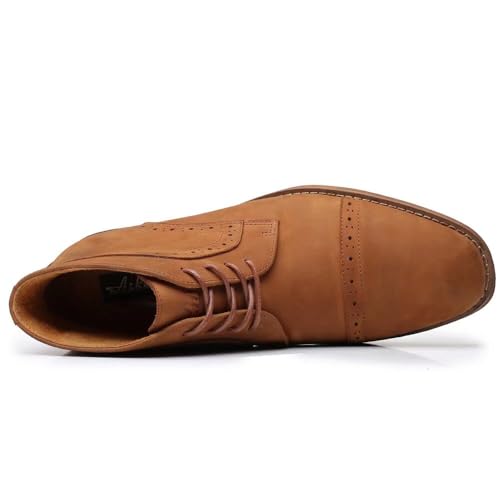 Image of Arkbird Chukka Boots for men, Grainy Leather Lace-up Ankle Boot Fashion and Comfort Casual Oxfords