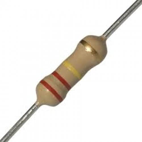 Image of BRANDED Carbon Film Resistor 1 /4 watt 4 Band Tolerance 5% - Total 100pcs Value (220K Ohms)