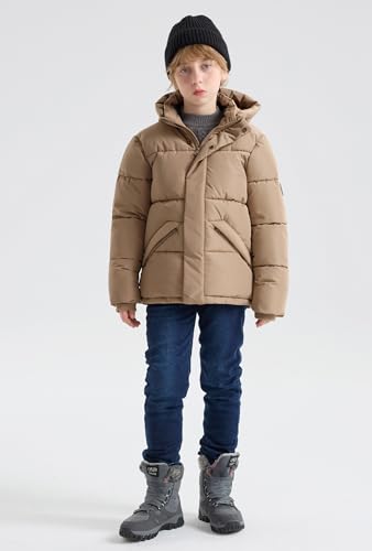 SOLOCOTE Boys Winter Coats Stay Warm and Dry with Kid's Water-Resistant Fleece Jacket3