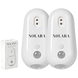 Nolara Self Cleaning UV Toilet Sanitizer & Night Light, Smart Toilet Seat Sanitizer & Odor, Rechargable Toilets Night Light, Easy Tool-Free Installation for Home Hotel Guest Room Bathroom (2PCS)
