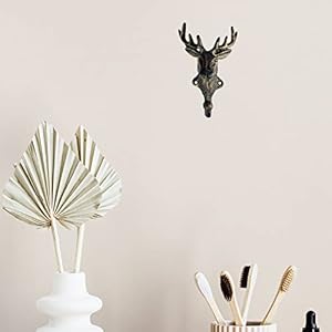 Setof2castironheavydutyrusticvintagefinishdeerheaddecorativekeycoattowelwallhookvintagemetalwallmounteddecorativewallhangernatureloversgiftideadeerhead Urban Country Home Decor Set of 2 cast iron heavy duty rustic vintage finish deer head decorative key coat towel wall hook vintage metal wall mounted decorative wall hanger nature lovers gift idea deer head urban country home decor