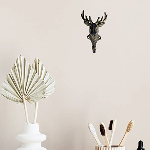 Setof2castironheavydutyrusticvintagefinishdeerheaddecorativekeycoattowelwallhookvintagemetalwallmounteddecorativewallhangernatureloversgiftideadeerhead Urban Country Home Decor Set of 2 cast iron heavy duty rustic vintage finish deer head decorative key coat towel wall hook vintage metal wall mounted decorative wall hanger nature lovers gift idea deer head urban country home decor