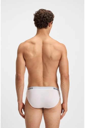 BOSS herenslips wit, maat L, 100% katoen, comfortabele herenonderbroek, set van 1 - Afbeelding 5