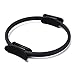 QIAOQIAO Bingesss Pilates Sport Yoga Circle Fitness Pilates Ring Frauen Mädchen Widerstand Kreis Gym Yoga Tragbare Fitnessgeräte Sport im Haus (Color : Black)