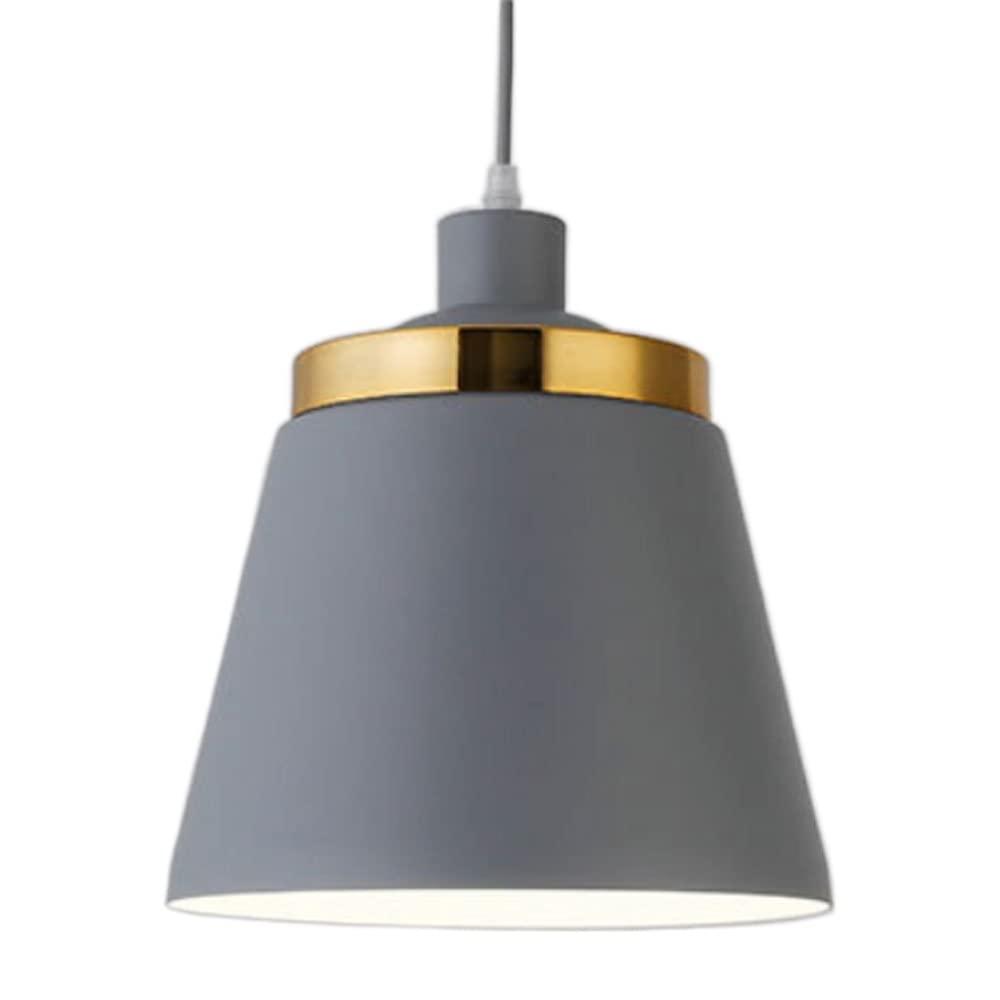 HXYSXHJUO E26 Adjustable Color Pendant Light Fixture - Blue Retro Chandelier for Home and Office(Natural Gray)