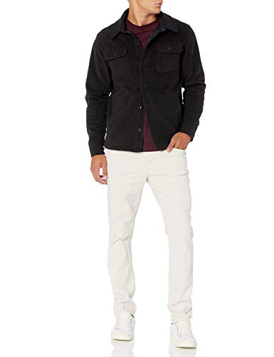 Amazon Essentials Mens Long-Sleeve Polar Fleece Shirt Jacket for Winter