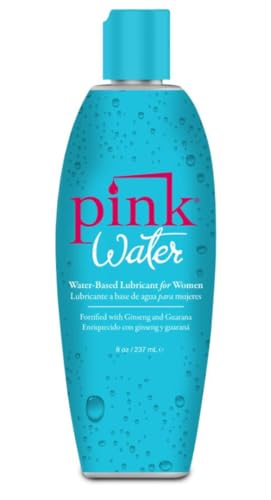 PINK Water Lube - Long Lasting Water Based Personal Lubricant for Women - 8oz / 237ml Bottle