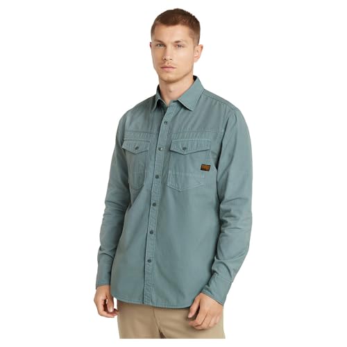 G-Star Para Hombre Camisa Dakota Slim, Gris Bolt Grey Gd D25223-D385-H044 , M G-Star Para Hombre Camisa Dakota Slim, Gris Bolt Grey Gd D25223-D385-H044 , M