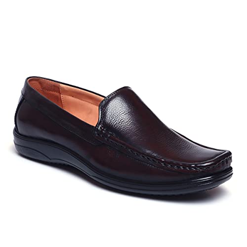 Image of Zoom Shoes Leather Shoes for Men | Super Comfortable with Cushioned Insole Formal /Loafer Shoes for Adult A-1241