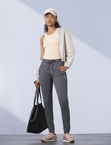 Image of Van Heusen Women's Regular Fit High Rise Athleisure Smart Tech+ Travel Pants - Easy Stain Release, Moisture Wicking, Ultra Soft