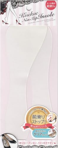 フットケアグッズ.COM キセカエ前滑り防止インソール ヒール靴の前滑り防止 汚れ防止 ブランドロゴの保護に 透明で薄い中敷き 素足でもくっつきにくい (クリア)