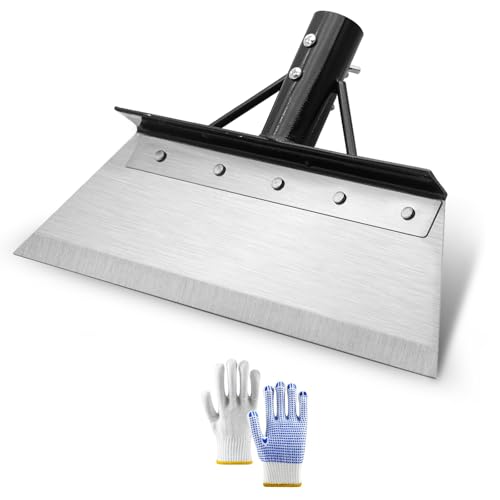 Garten Unkrautkratzer Klinge - 21cm Edelstahl Schaufelkopf mit Befestigungsschrauben - Moosentferner Werkzeug für Terrasse, Schnee & EIS - Gartengerät Ersatzkopf