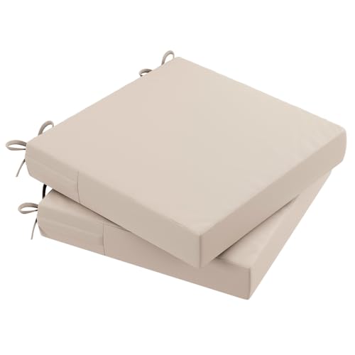 AAAAAcessories Outdoor Seat Cushions for Chairs, Waterproof, Fade-Resistant, 19" x