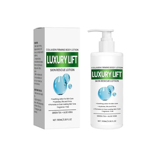 Crema Reafirmante Corporal de Colágeno 100 ml - Loción Corporal Reafirmante para Piel Seca, Crema Hidratante Corporal Nutritiva, Crema Hidratante Corporal Reparadora con Glicerina y Vitamina E
