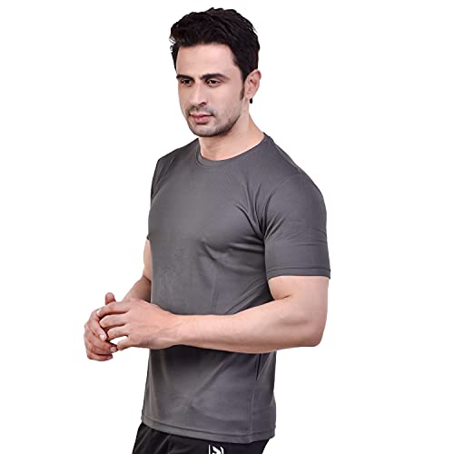 Image of Fashionbazzar4u Men's Cotton Blend Regular Fit Solid Round Neck T-Shirt