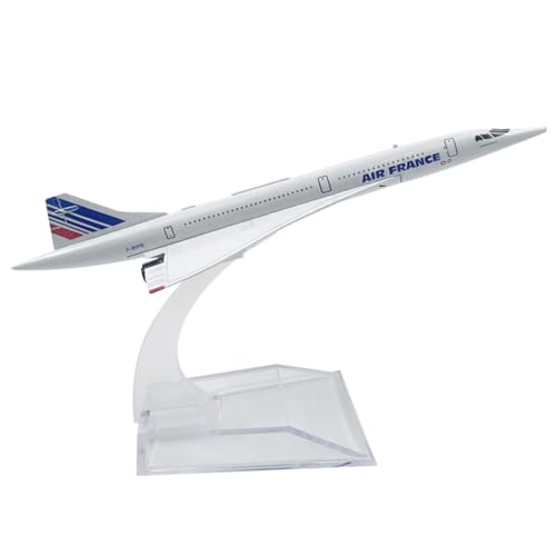 MEZHEN Modèle d'avion en alliage - Échelle 1/400 - Diecast - Modèle d'avion Air France Concorde - Modèle miniature - Collection - Cadeau de Noël