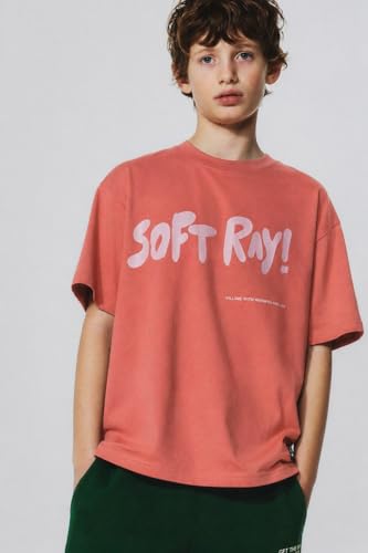 Image of Alan Jones Clothing Boys Oversized Cotton Printed T-Shirt | Round Neck, Short Sleeves, Casual Wear