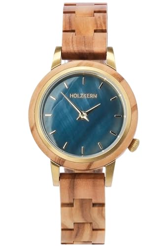 HOLZKERN Damenuhr Quarz Antrim Olive/Perlmutt 9010631017361