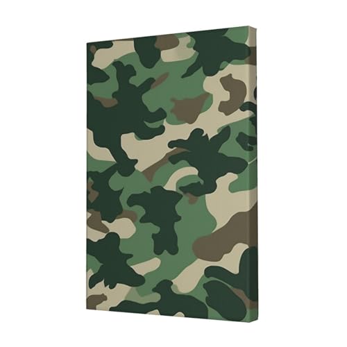 Impression sur toile HD haut de gamme motif camouflage vert affiche murale LPSRTWE