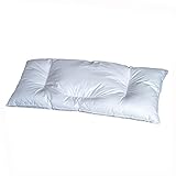 Stendebach Bauchschläferkissen AllYouNeed flach, weich und trotzdem stützend, Made in Germany (40 x 80 cm), Champagnerfarben