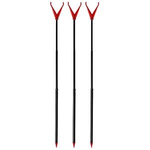 Zite Fishing Telescopische hengelhouder set – 3 stuks hengelstandaard hengelhouder – V-hengelsteun met lijnlooppinceptie