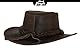 Black Jungle Bulat Lederhut, Westernhut, Australienhut, Cowboyhut (Braun, XL)