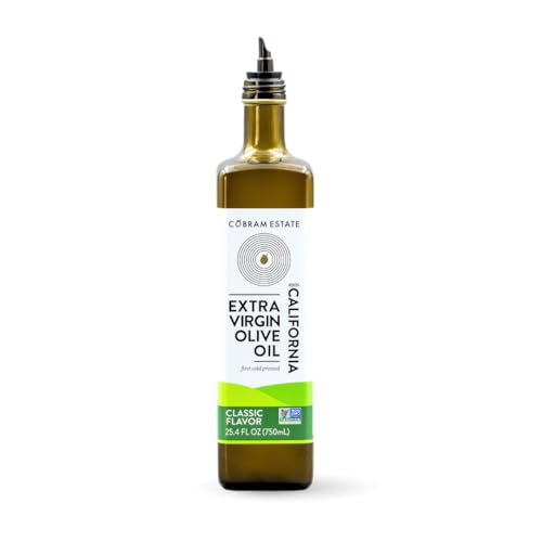 Cobram Estate Classic 100% California Extra Virgin Olive Oil, First Cold Pressed, Non-GMO, Keto Friendly, High in Antioxidants, Fresh & Fruity, 750ml Bottle