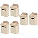 6 pcs Mini Mailbox Mini Furniture Miniature Furniture Wooden Dollhouse Doll House Accessories DIY Micro Landscape Decoration Stuff Mini House Decoration Mini Wooden Mailbox Vintage
