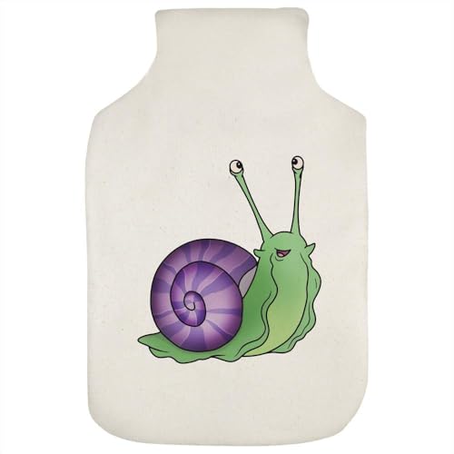 Azeeda 'Happy Snail' Hot Water Bottle Cover (HW00039672)