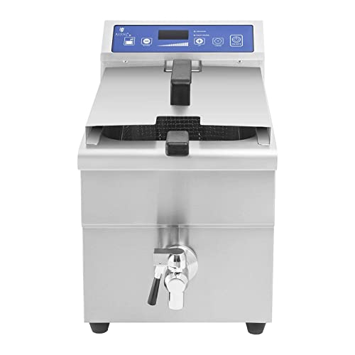 Royal Catering Friteuse Induktion 10 L 3500 W 60-200 °C Edelstahl Timer Ablasshahn Abdeckung Induktionsfritteuse Induktions-Fritteuse Elektro-Fritteuse Gastro-Fritteuse – Bild 7