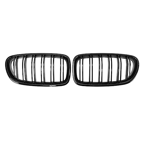 Remplacer grille BMW F10 cassée : Calandre avant double lamelle noir brillant 2010-2017