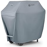 Zober All-Weather Premium BBQ Grill Cover 58” - Double-Layer 600D Oxford Fabric - 100% Waterproof Gas Grill Cover With Covered Air Vents - Large Barbecue Grill Cover Featuring Dual Handles & Straps