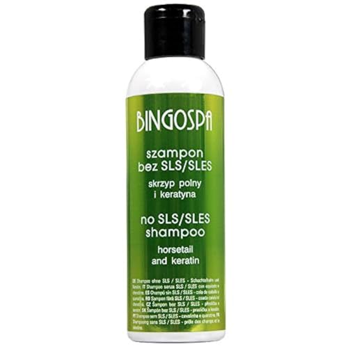 Champú sin SLES/SLS con cola de caballo de campo y queratina 150 ml BINGOSPA