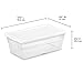 Sterilite 12-Pack 6 Quart Storage Box, Stackable Clear Plastic Bins with Snap-On Lids - Heavy-Duty Organizing Containers for Closet, Bathroom, and Office