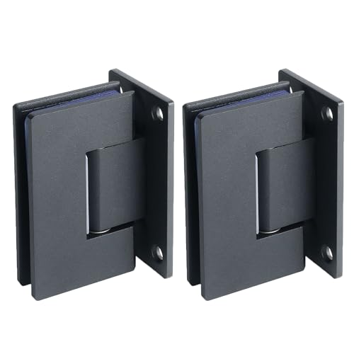 Alise Glass Shower Door Hinges, 90 Degree Hinges for Bathroom Doors,Heavy Duty Stainless Steel...