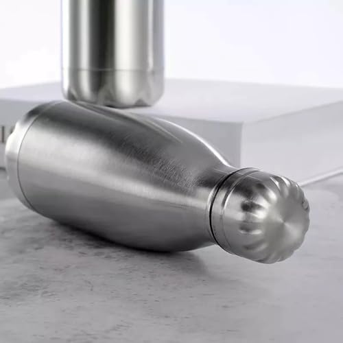 Garrafa Aço Inox 500ml Compacta Portátil, Para Todos os Tipos de Bebidas, Squeeze Inoxidavel, Esport