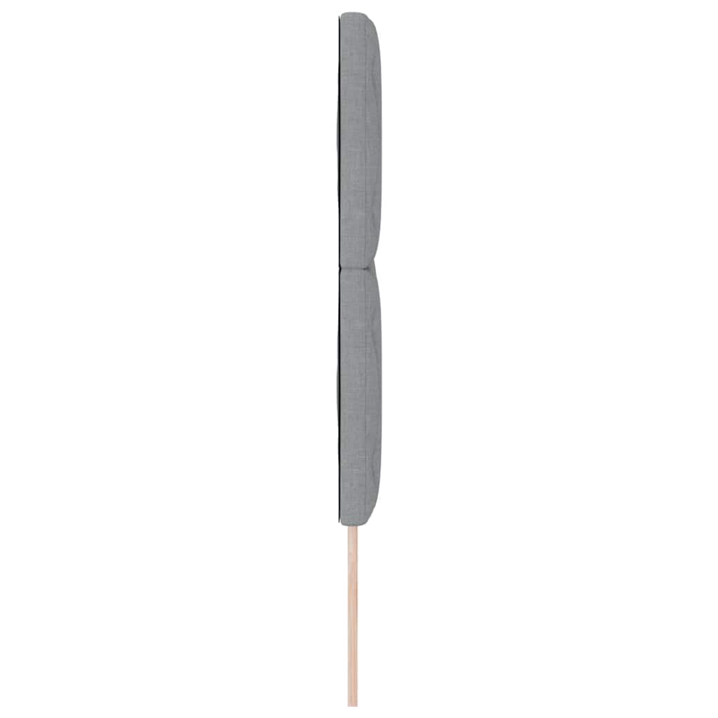 Cabecero cama gris claro 160 cm tapizado en tela diseño moderno regulable en altura 118/128 cm madera maciza de pino resistente para dormitorio, apartamento y habitación de los