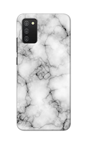 Image of Light White Marble Texture Natural Pattern Hard Back Case Cover for Samsung Galaxy M02s / Samsung A02s / Samsung F02s / Samsung A03s Back Cover -(J5) VNS2230