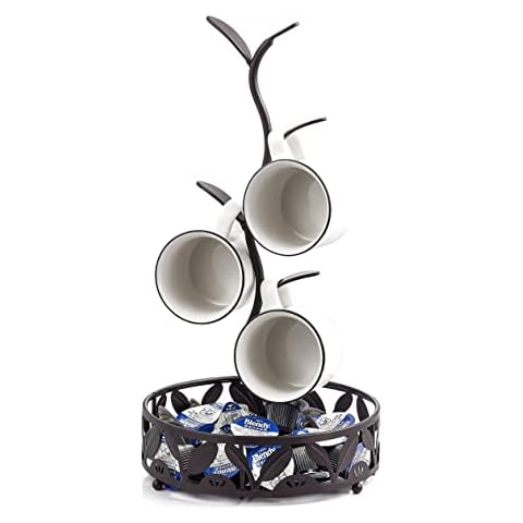 Ouseen Modern Countertop Mug Holder Rack Cover
