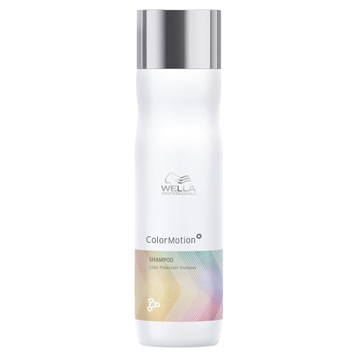 Wella Professionals ColorMotion+ Farbschutz-Shampoo – professionelle Haarpflege für gefärbtes Haar – Tiefenreinigungsshampoo mit WellaPlex Strukturfestiger für mehr Glanz und Widerstandskraft – 250 ml