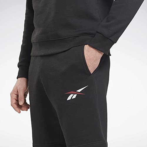 Short Reebok Te Vector Fleece Homme en Molleton Noir