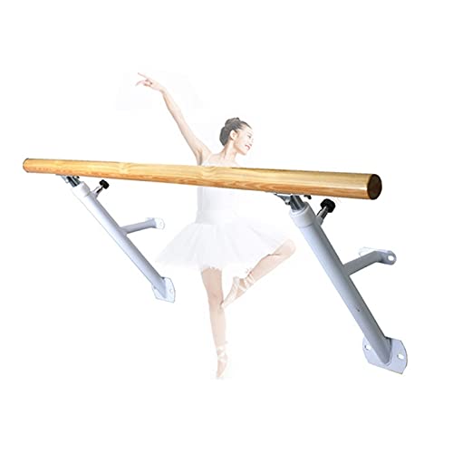 Barre de danse en bois murale réglable pour ballet et fitness adultes et enfants