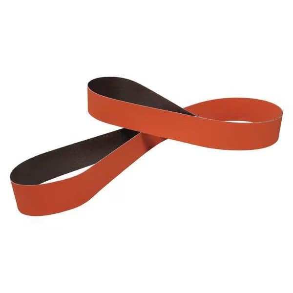 Sanding Belt, Coated, 4 in W, 132 in L, 36 Grit, Extra Coarse, Ceramic, Maroon, Mfr: 60440227621-A