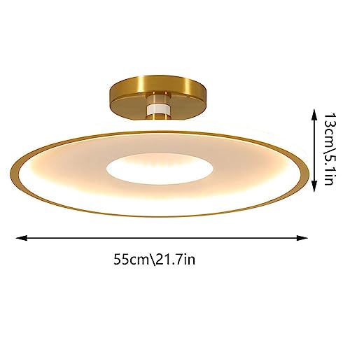 Plafonnier LED rond résout éclairage agressif salon chambre télécommande - 7