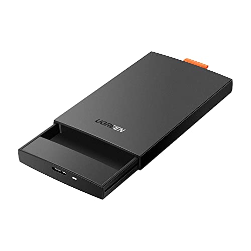 Case Portátil Externa Ugreen Cm237 para Hdd Ssd 2.5 Polegadas Velocidade de Até 5Gbps Plug and Play