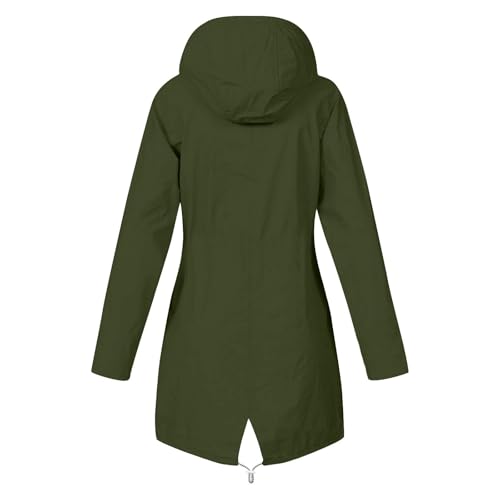 OIOLOYJM Yellow Rain Jacket Womens Waterproof with Hood Light Weight Jackets for Women Casual Fall Winter Plus Size Raincoat