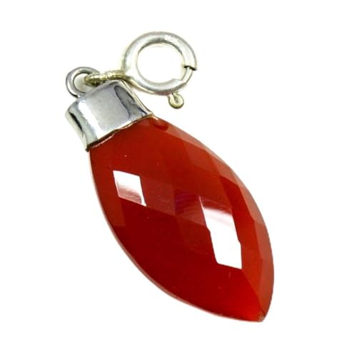 Pendentif onyx rouge en argent rehaussez votre garde robe élégante au quotidien