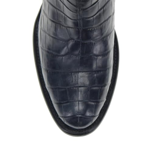 Image of Vaccari Men's Travis Genuine American Alligator Belly Leather Western Cowboy Boots