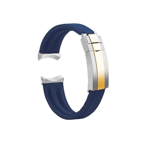 Asteid 20/21/22mm ���^���J�[�u�G���h ���o�[�E�H�b�`�o���h �`���[�_�[�u���b�N�x�C 1958 M79230 M79363n M79030n�p (�u���[�V���o�[�S�[���h�A22mm)