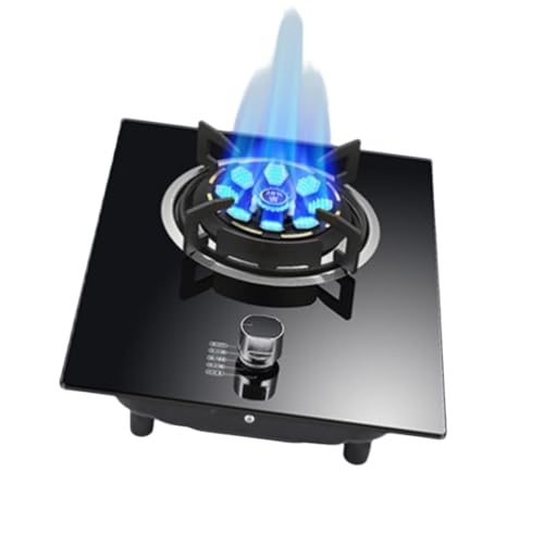 ポータブルガスストーブ、9ヘッド銅製火蓋 LPG/NG、二重目的、場所を取らない、家族RVキャンプとダイニング用(NG)